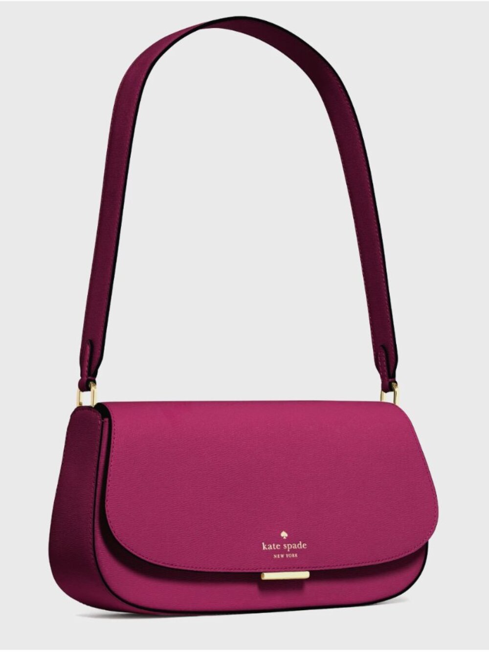 New Kate Spade New York Quinn Shoulder Bag Dark Raspberry